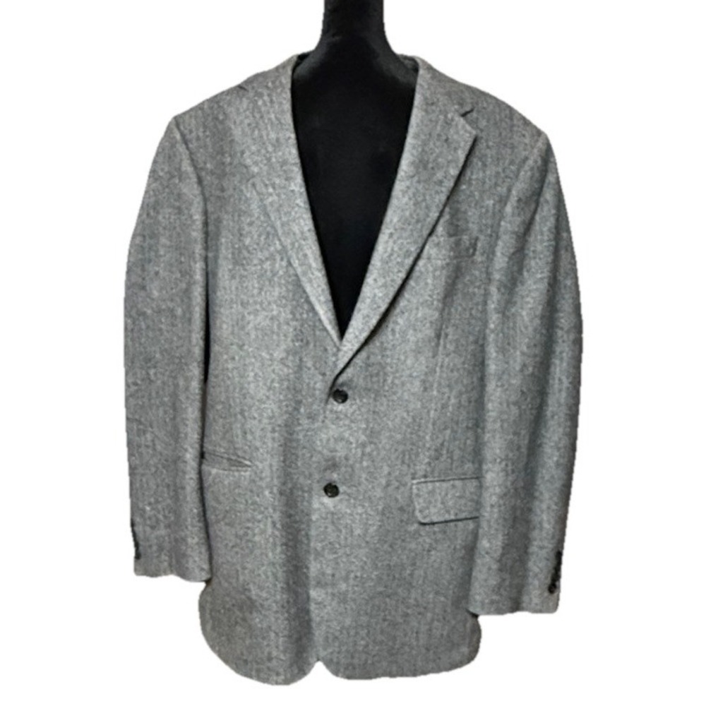 Gianfranco Ruffini Italy Men's Sport Coat Blazer Two Button Gray Camel Blend 42L